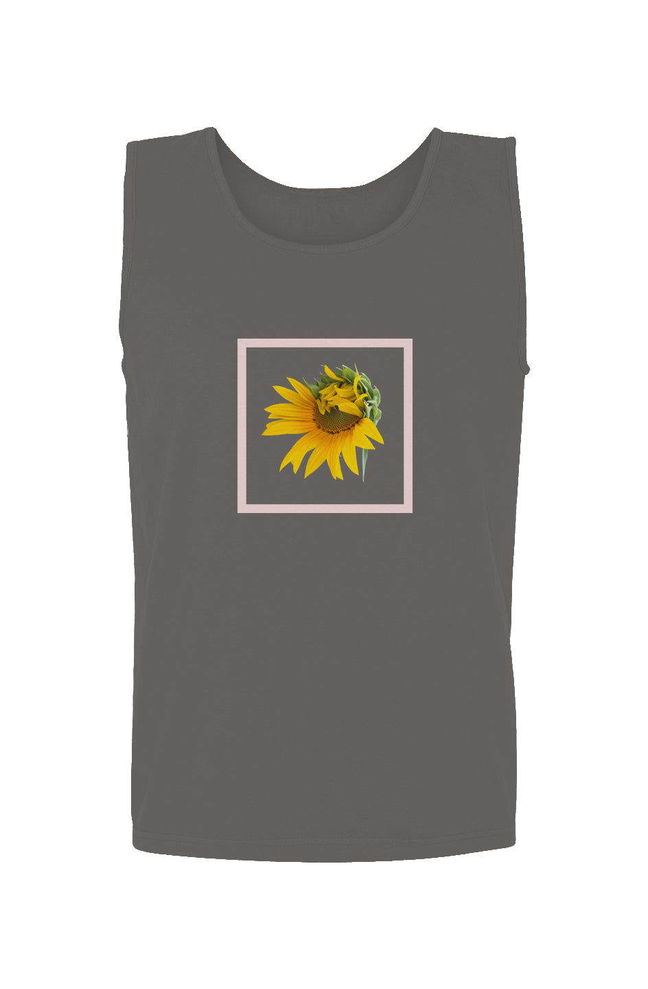 Blooming Sunflower Print Tank Top