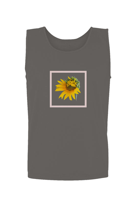 Blooming Sunflower Print Tank Top