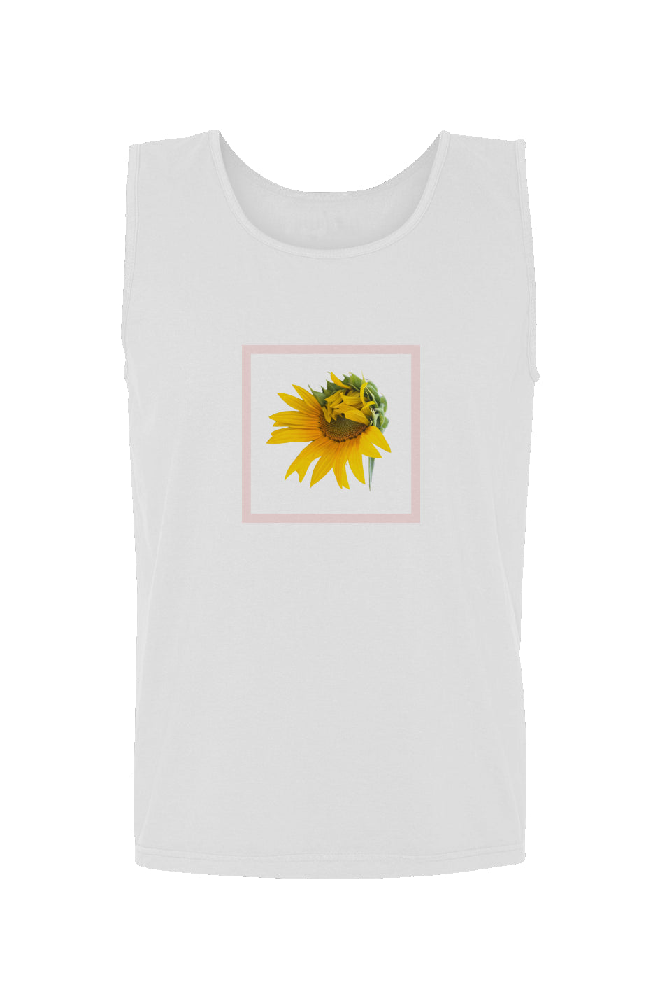 Blooming Sunflower Print Tank Top