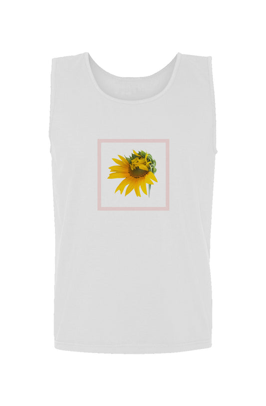 Blooming Sunflower Print Tank Top